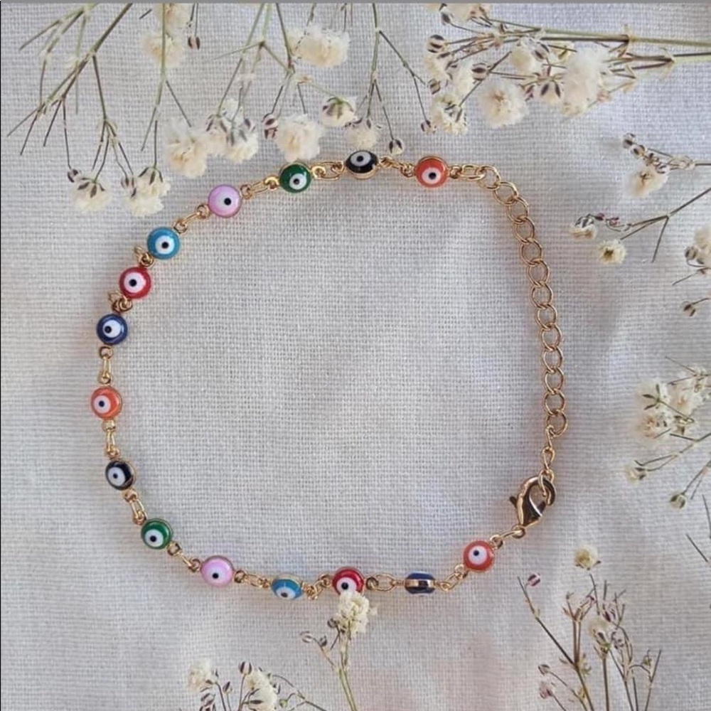 Nice& Bella pulsera de ojitos de colores